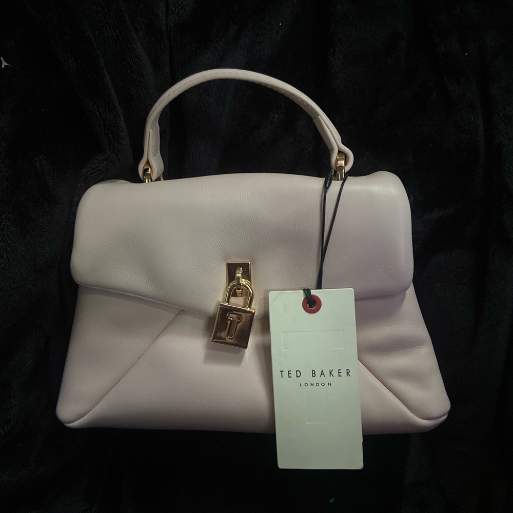 Ted Baker Blush Satchel with Gold Accent
